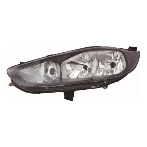 Ford Fiesta 2012-2017 Black Surround Halogen Head Lamp Unit 