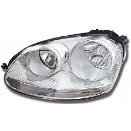 Volkswagen Golf Headlight Chrome Inner Excl Bulbs LH 20042009